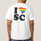 私は陽気なサウスカロライナを愛します Tシャツ (裏面)