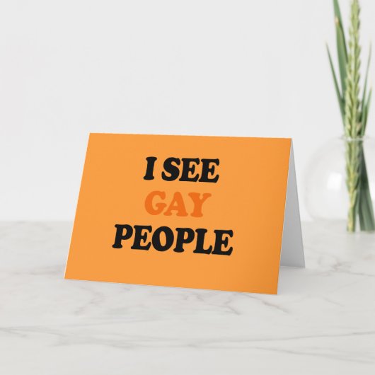 私は陽気な人々に会います カード (正面)