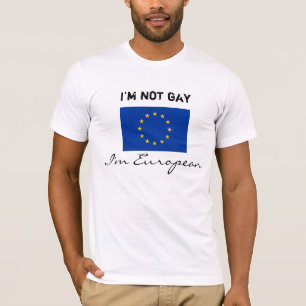 私は陽気、私ですヨーロッパではないです Tシャツ