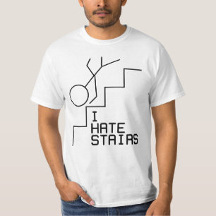 私は階段を憎みます Tシャツ