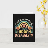 私は隠された障害の医療認識度太陽を持っている カード (黄色い花)