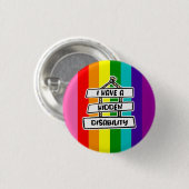 私は隠された障害バッジを持っている 缶バッジ (正面&裏面)