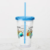 私は隠れてはいないし、私は混じり合っていおもしろいる アクリルタンブラー (右)