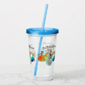 私は隠れてはいないし、私は混じり合っていおもしろいる アクリルタンブラー (裏面)