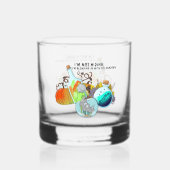 私は隠れてはいないし、私は混じり合っていおもしろいる ウイスキーグラス (裏面)