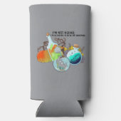 私は隠れてはいないし、私は混じり合っていおもしろいる スリム缶クーラー (裏面)