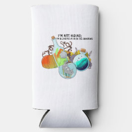 私は隠れてはいないし、私は混じり合っていおもしろいる スリム缶クーラー