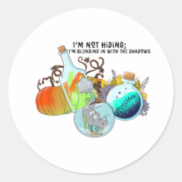 私は隠れてはいないし、私は混じり合っていおもしろいる ラウンドシール