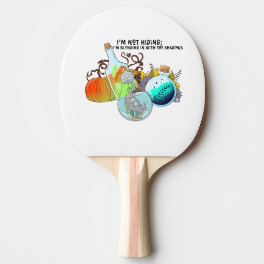 私は隠れてはいないし、私は混じり合っていおもしろいる 卓球ラケット (正面)