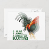 私は雄鶏の錯覚だ ポストカード (正面/裏面)