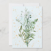 私は雑草のように育っている、最初の誕生日の男の子。 招待状 (裏面)