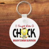 私は雛のように戦った脳腫瘍の生存者 キーホルダー (正面)