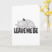 私は離れ寝坊する カード (黄色い花)