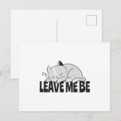 私は離れ寝坊する ポストカード (正面/裏面)