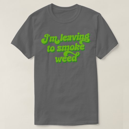 私は離れ雑草を吸う Tシャツ (デザイン正面)