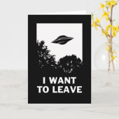 私は離れ カード (黄色い花)