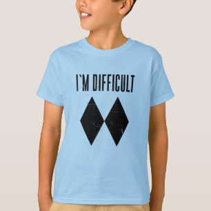 私は難しいスキーのダブルブラックダイヤモンドノベルティ Tシャツ