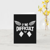 私は難しいダブルダイアモンズスキースノーボードGif カード (黄色い花)