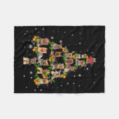 私は難しいブラックスキーのダブルダイヤモンド雪だるま フリースブランケット (正面(横))