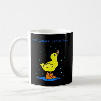 私は雨の中で歌っている – Little Duck Animal -おもしろい コーヒーマグカップ