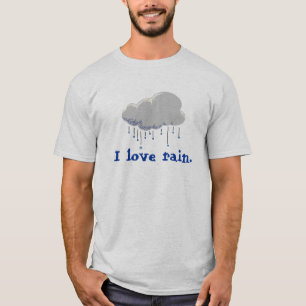 私は雨を愛します Tシャツ