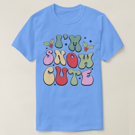 私は雪かわいい2 Tシャツ (デザイン正面)
