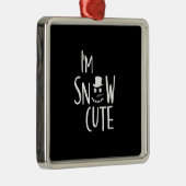 *私は雪かわいい*クリスマスオーナメント メタルオーナメント (右)