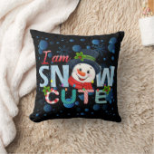 私は雪が可愛い クッション (ブランケット)