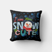 私は雪が可愛い クッション (正面)