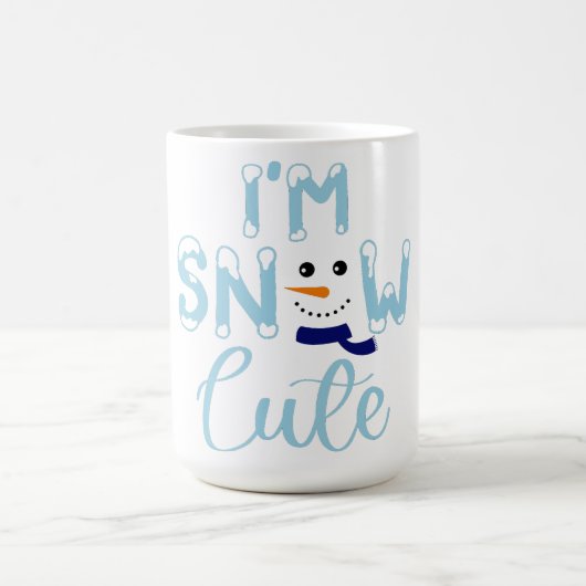 私は雪が可愛い コーヒーマグカップ (中央)