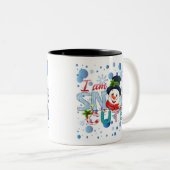 私は雪が可愛い ツートーンマグカップ (正面右)