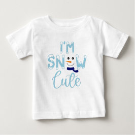 私は雪が可愛い ベビーTシャツ