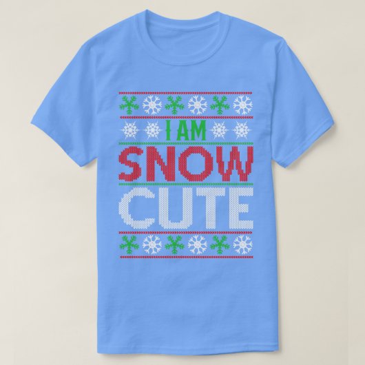 私は雪が可愛い Tシャツ (デザイン正面)