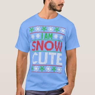 私は雪が可愛い Tシャツ