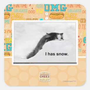 私は雪が降っている。 スクエアシール