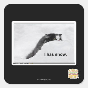 私は雪が降っている。 スクエアシール