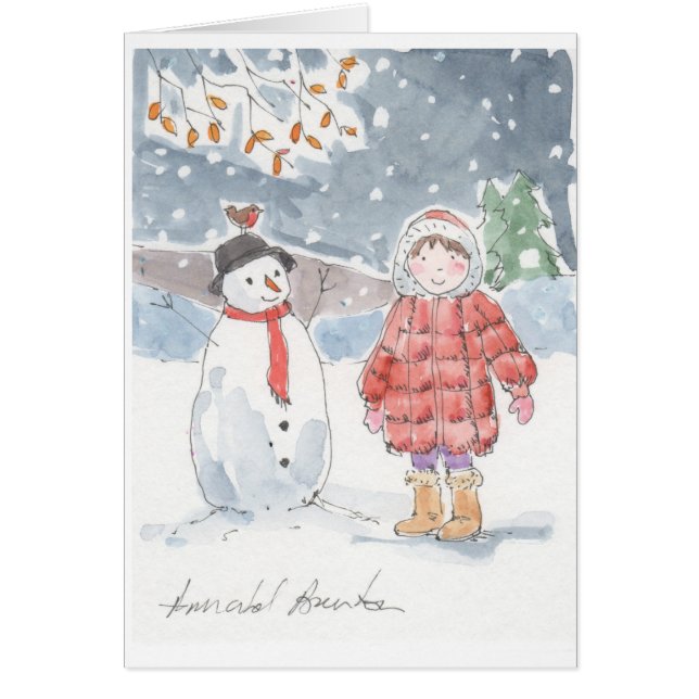私は雪だるまを作りました! (正面)