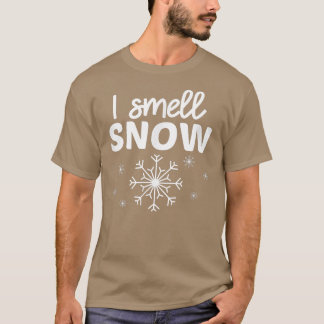 私は雪の冬の雪の結晶のおもしろい香り雪のエパートSno Tシャツ