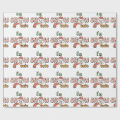 私は雪の男かわいい ラッピングペーパー (フラット)