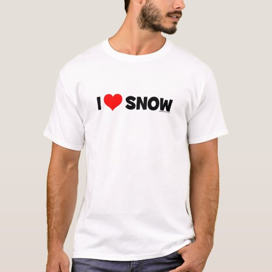 私は雪を愛します Tシャツ (正面)
