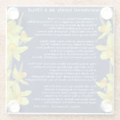 私は雲として孤独さまよいました ガラスコースター (裏面)