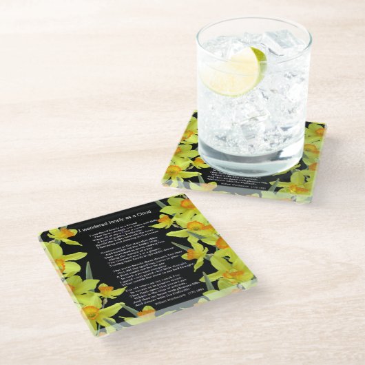 私は雲として孤独さまよいました ガラスコースター (アングル)