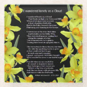 私は雲として孤独さまよいました ガラスコースター (正面)