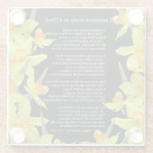 私は雲として孤独さまよいました ガラスコースター (裏面)