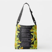 私は雲として孤独さまよいました クロスボディバッグ (正面)