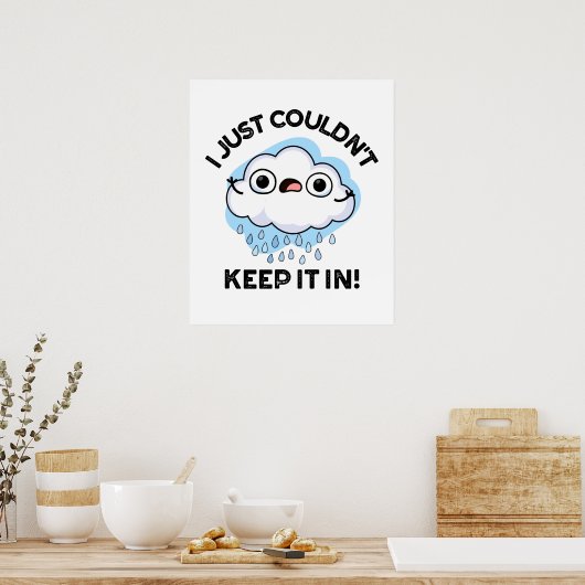 私は雲のパ保ンにそれができなかおもしろいった ポスター (キッチン)