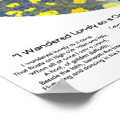 私は雲のマンダラプリントとして孤独さまよい ポスター (角)