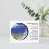 私は雲の曼荼羅の郵便はがきとして孤独さまよいました ポストカード (スタンド正面)