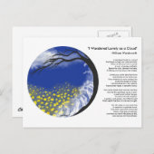 私は雲の曼荼羅の郵便はがきとして孤独さまよいました ポストカード (正面/裏面)