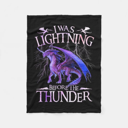 私は雷の前に稲妻だったドラゴンズの恋人M フリースブランケット (正面)